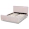 Baxton Studio Nami Modern Glam and Luxe Light Pink Velvet Fabric and Gold Finished Full Size Platform Bed 174-11184-Zoro - alternate 8